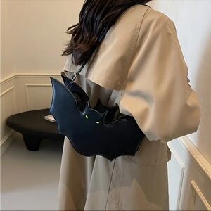 Halloween Crossbody Bag Bat Purse, Bat Halloween Purse, Gothic Purse